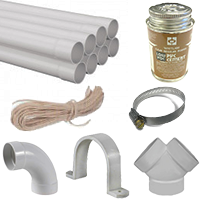 PVC Pipe & Fittings & Elbows