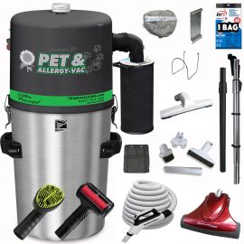 Drainvac Pet & Allergy Central Vacuum and TurboPro Combo Kit 