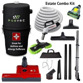 Purvac Barracuda Central Vacuum and Estate Combo Kit