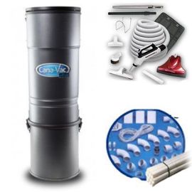 Cana-Vac Central Vacuum All In One Starter Package