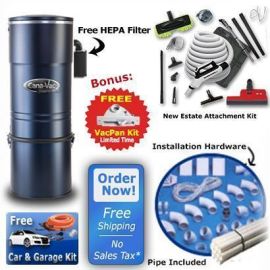 Cana-Vac Central Vacuum All In One Ultimate Package