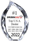 Drainvac Platinum Award for for sales and service.